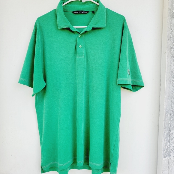 Travis Mathew Other - Travis Mathew mens Polo Green Short Sleeve Golf Athletic Pima Cotton Size XL